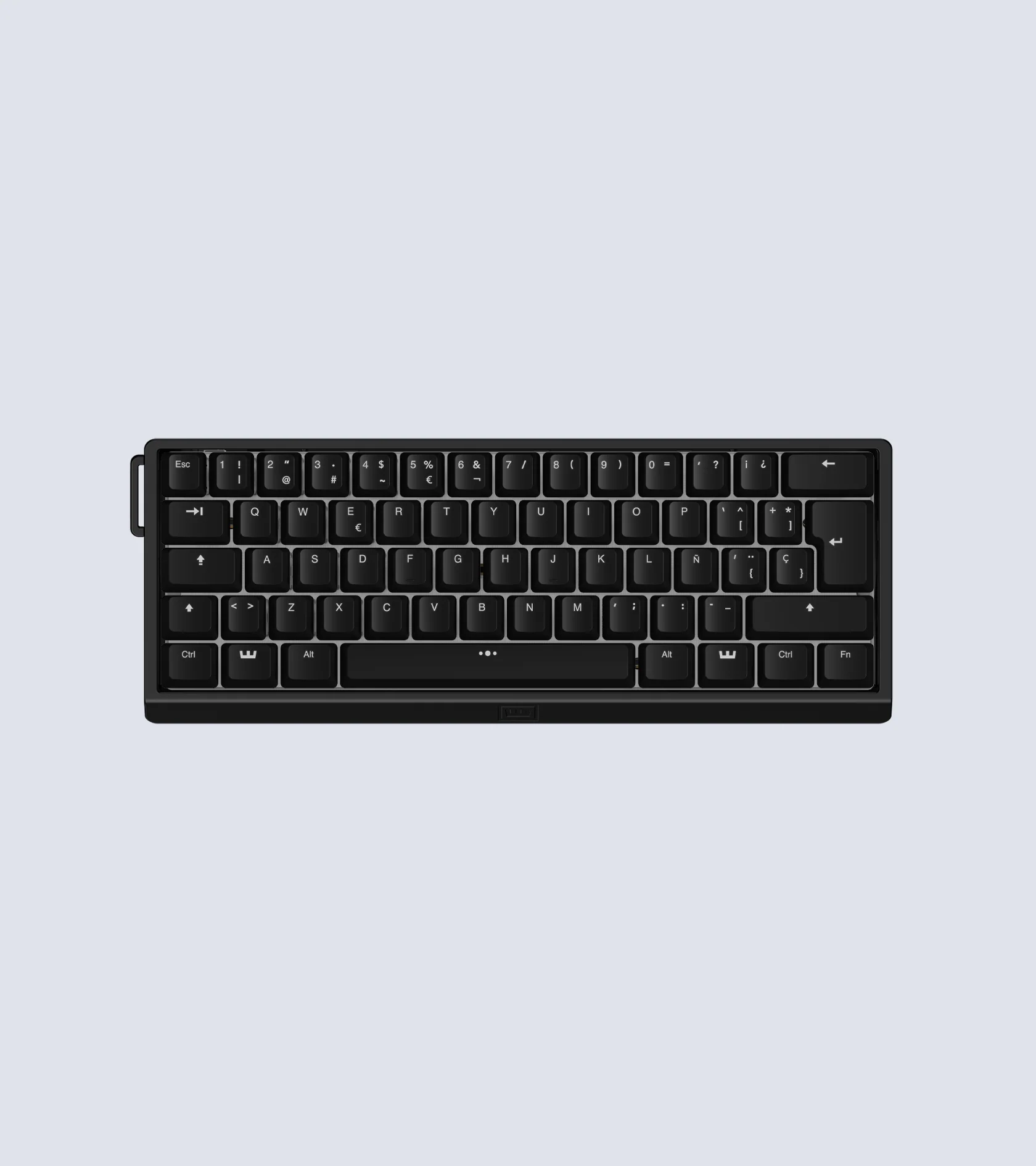 Wooting 60HE V2 with Spanish keycap layout